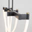 Luminaire îlot 3 lumières Cascata - noir / laiton brossé