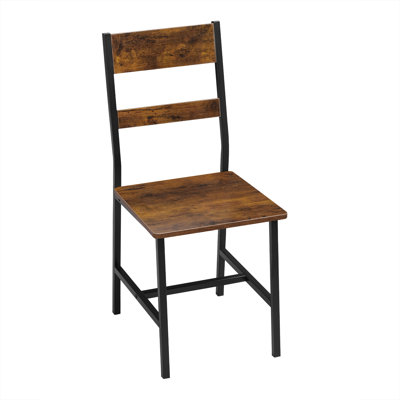 45cm H Metal Ladder Back Parsons Chair