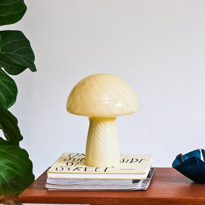 Petite lampe de table en verre