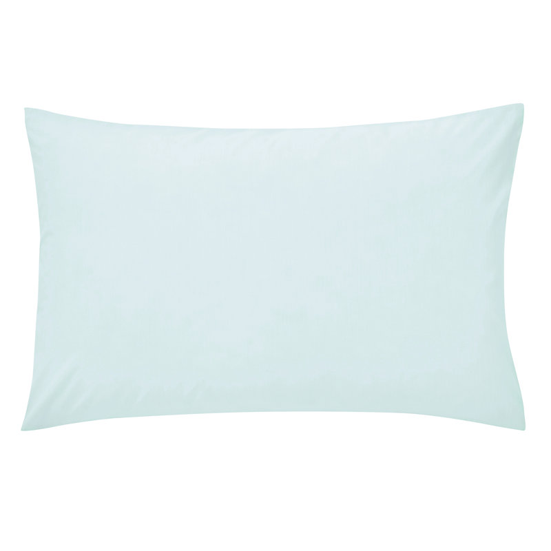 Plain Dyed Envelope Housewife Pillowcase, Duck Egg