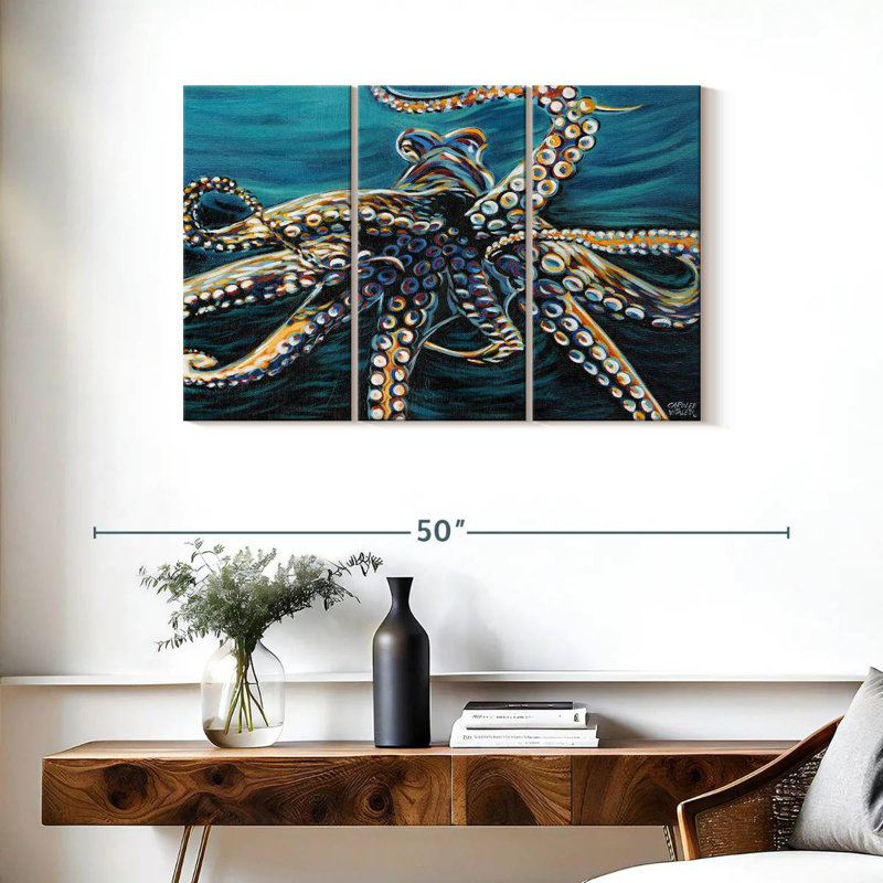 Brampt Wild Octopus II, 24" H x 38" W