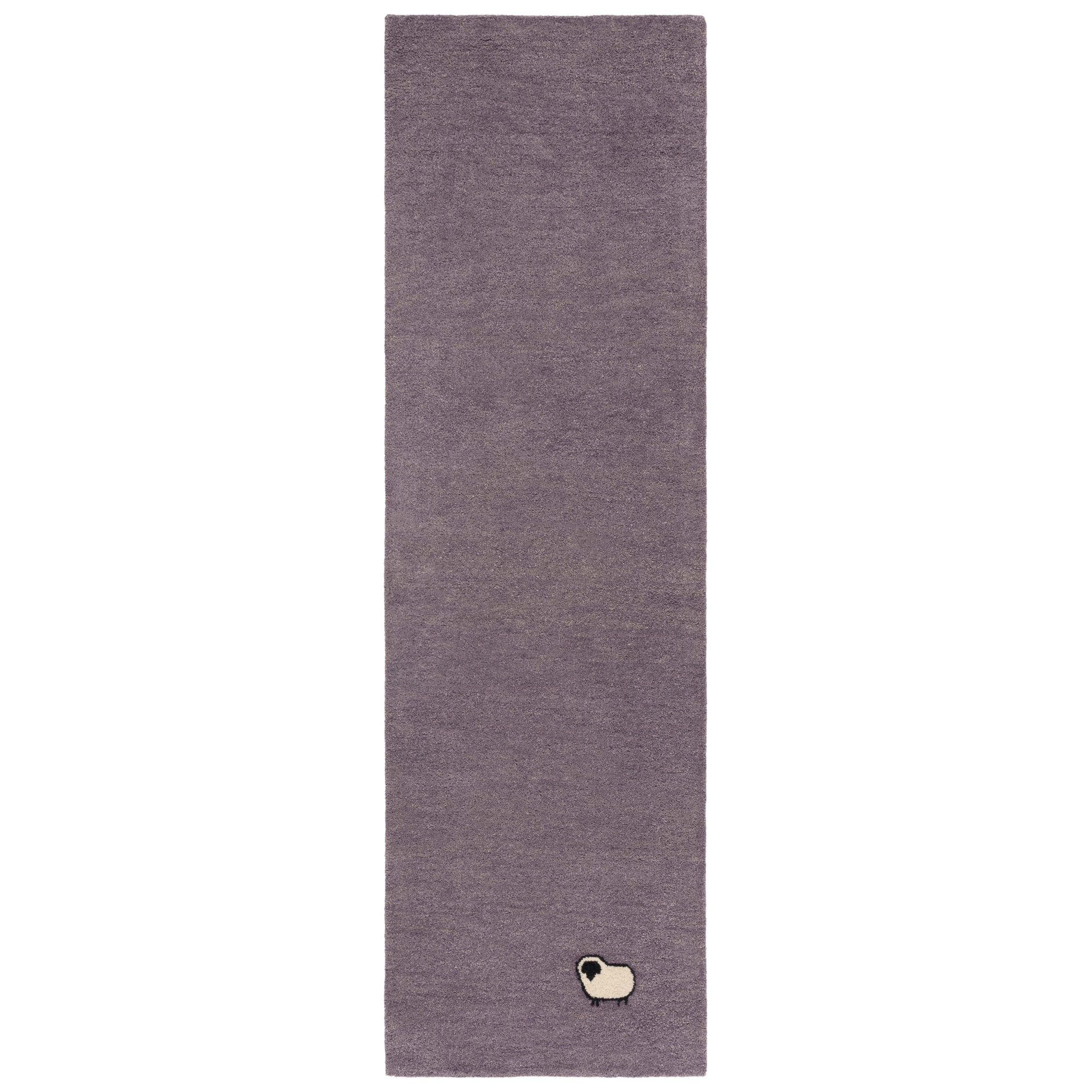 Roxy Handmade Purple Rug, Runner 2'3" x 8'