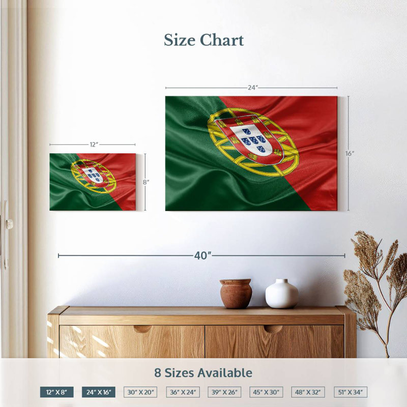 Drapeau national du Portugal, H 16 po x l 24 po