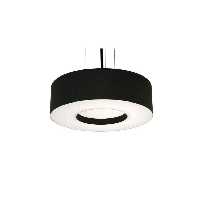 - Light White Drum Pendant, No, 41.75" H x 15" W x 15" D
