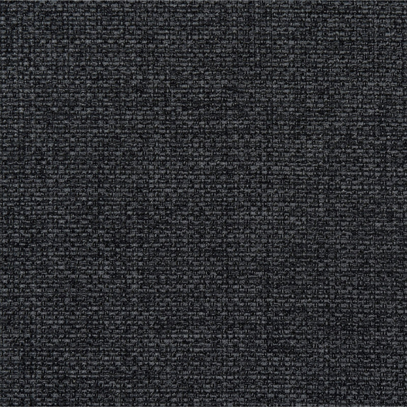 Banc rembourré en tissu capitonné, gris anthracite