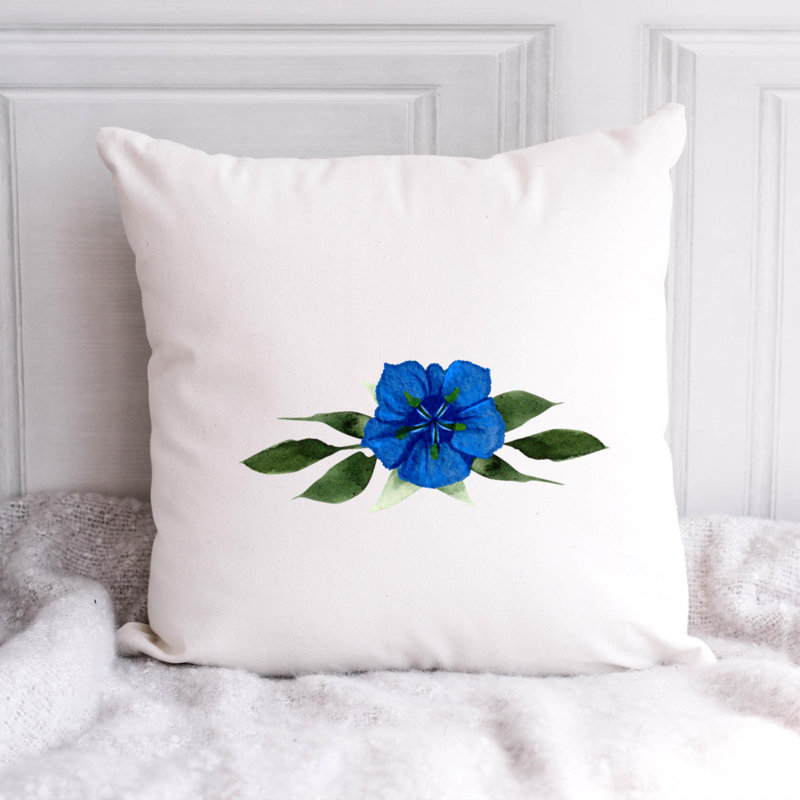 Nautical Sea Life_520 - Coussin décoratif avec coussin décoratif, H 16 po x l 16 po