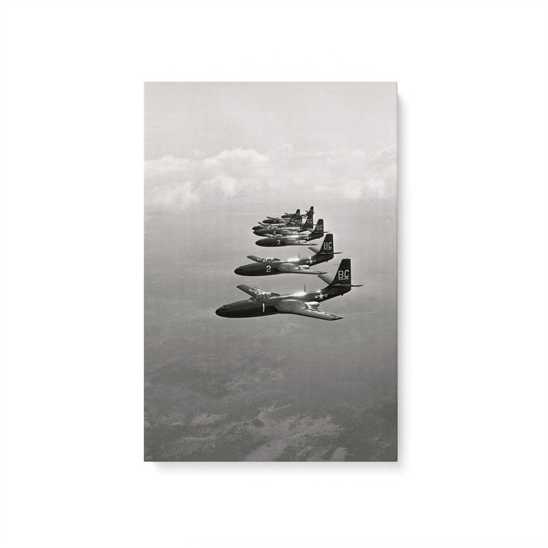 Skyline Squadron Wrapped Canvas, 18" H x 12" W, Stretched Canvas