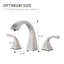 Robinet de lavabo de salle de bain à deux poignées Topcraft avec égouttoir escamotable-115607274