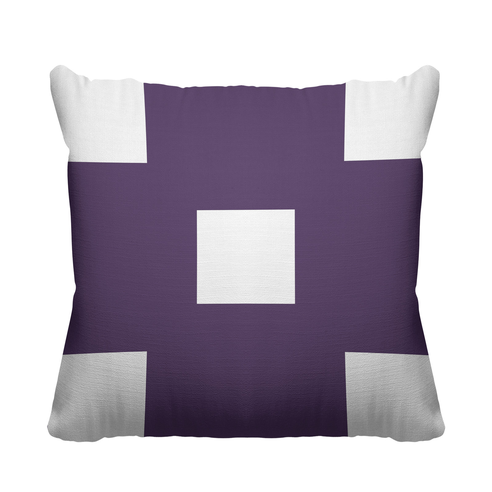 Luella Geometric Indoor/Outdoor Throw Pillow, 16W" x 16H", Purple