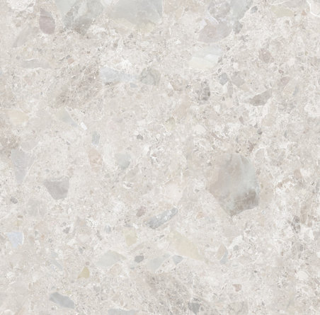 24"x24" Ceppo Terrazzo Cream Stone Look Porcelain Tile, Matte Finish