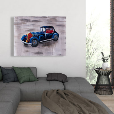 Toy Car Vintage Canvas Art | Classic Home Decor Piece