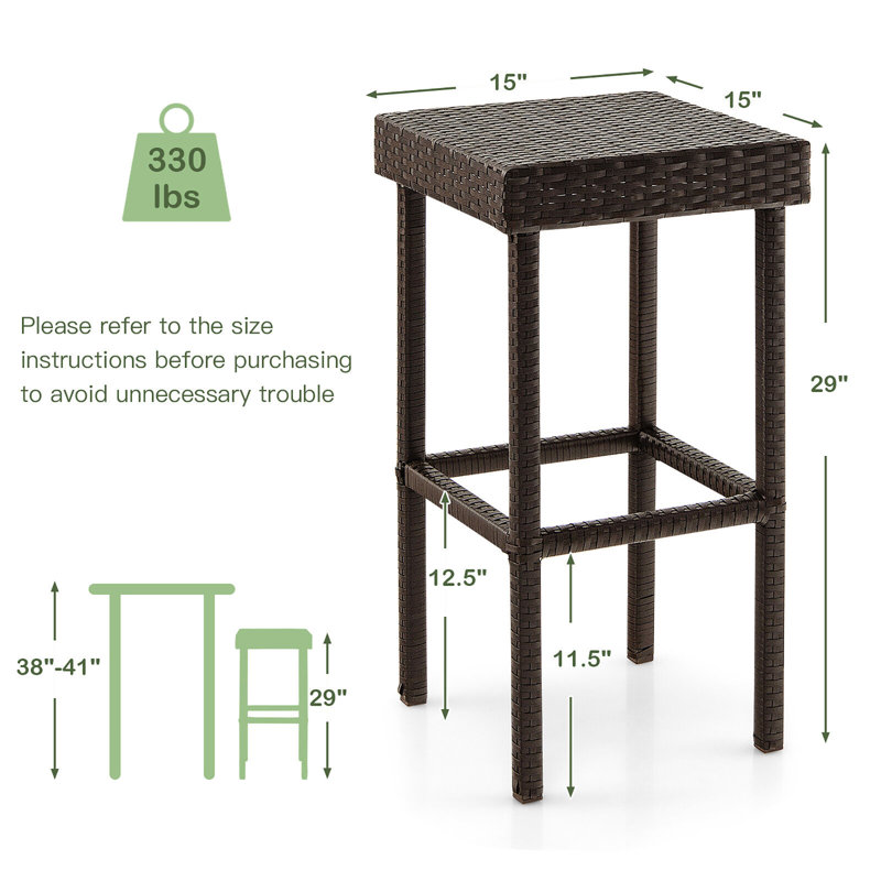 Tabouret de bar 29 po Elky