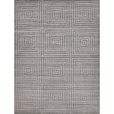 Castelli Geometric Area Rug in Light Silver