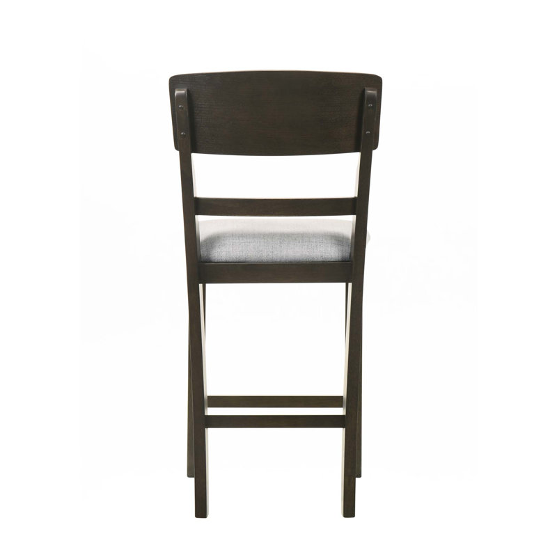 Tabouret de bar 2 pièces, Beige, Brun