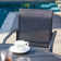 Round 4 - Person Outdoor Dining Set with 4 Stackable Textilene Armrest Chairs