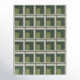 Kamran Rectangle Geometric Machine Woven Polypropylene Indoor / Outdoor Area Rug in Green/Gray