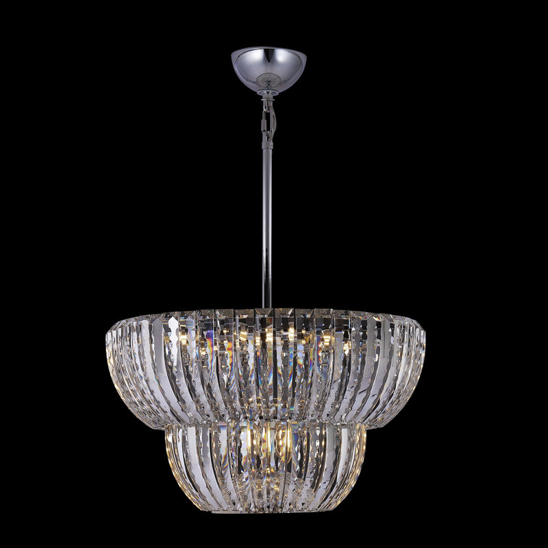 Fontana 9 LT Chrome/Clear Pendant Allegri