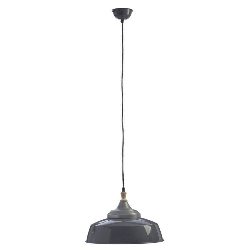 Finn 1 - Light Bowl Pendant, Grey, Small