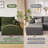 Adame Oversized Corduroy Modular Sectional Sofa with Deep Chaise Dual Cup Holders and No Assembly-1816932790-1816932789