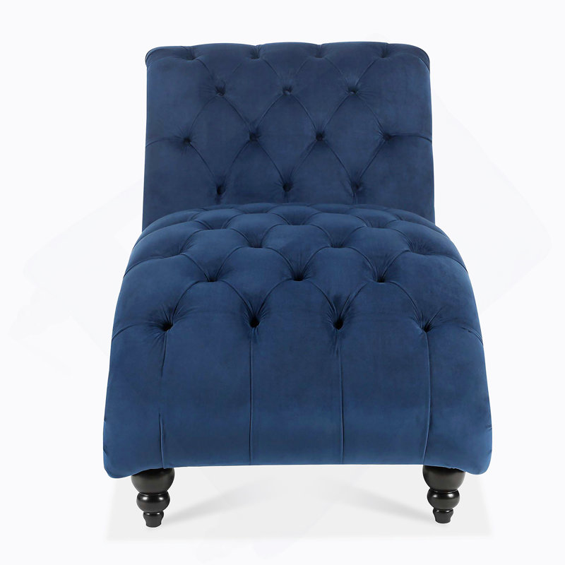 Tufted Armless Chaise Lounge