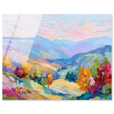 Valley I Acrylic Landscape by Art Remedy, Ready to Hang