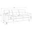 Ensemble de canapé brun 3 pièces Remington