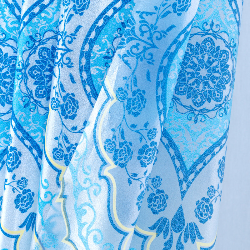 Rideau de douche imperméable Edgard Peva, Bleu