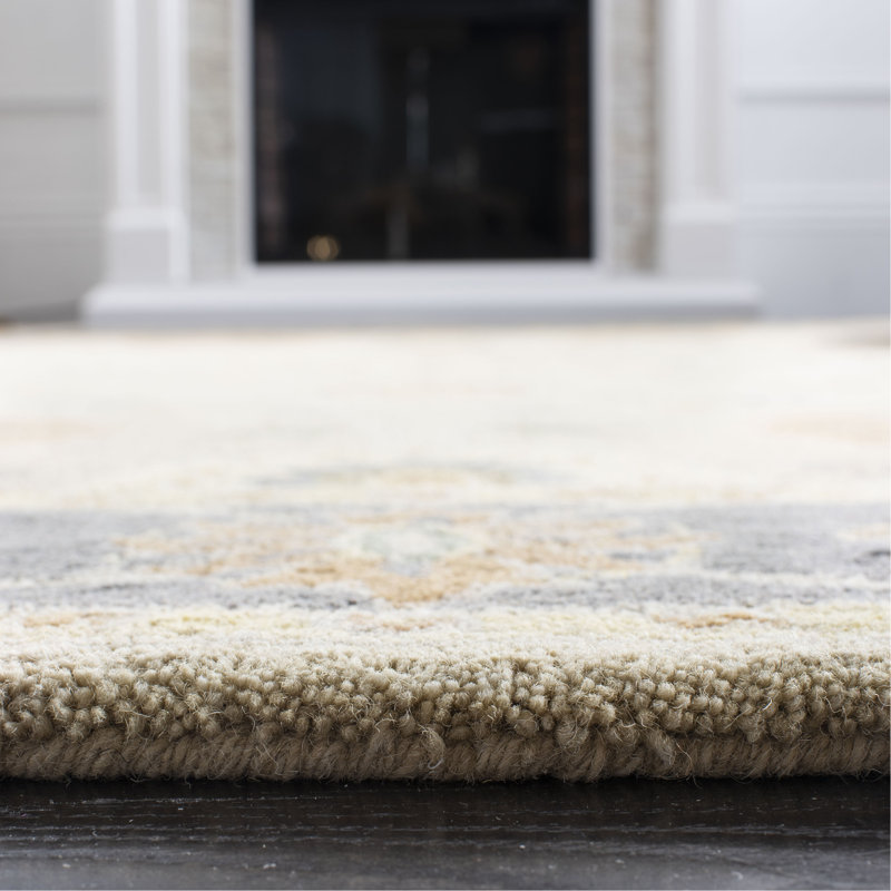 Tapis oriental en laine touffeté à la main Tingley, Rectangle 6 pi x 9 pi