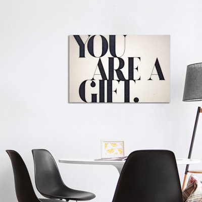 You Are a Gift 1 Piece Wrapped Canvas Wall Art