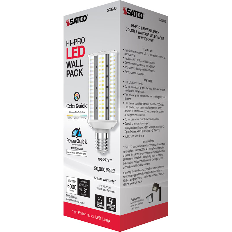 40 Watt White LED Bulb