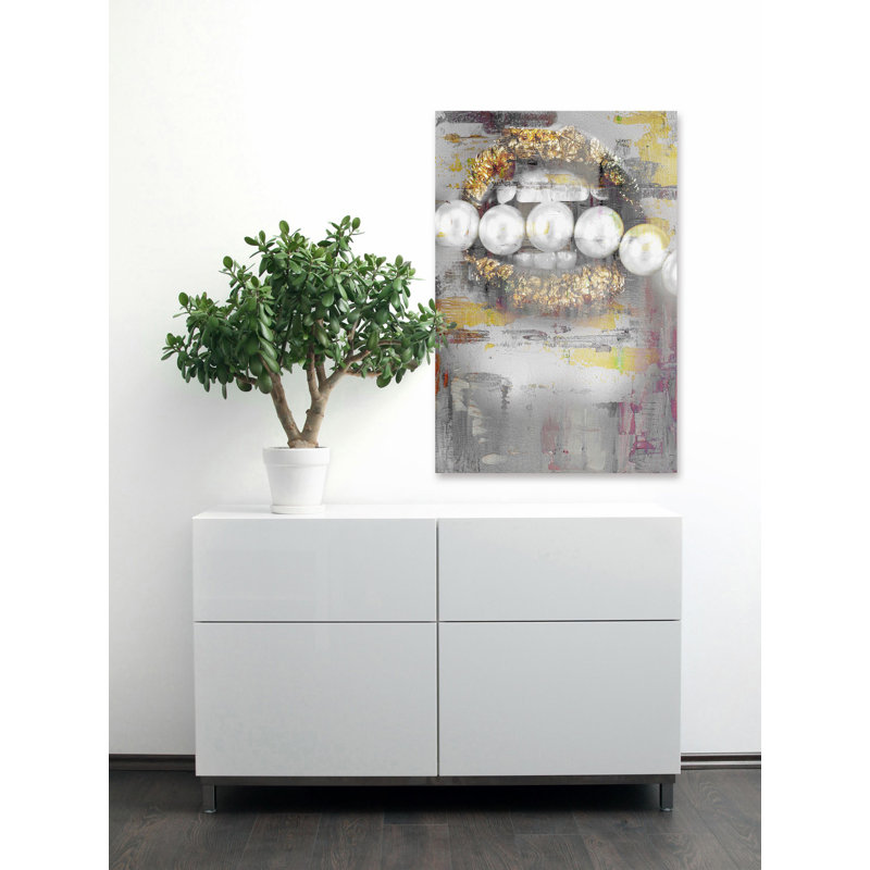 « perle quartet », reproduction d’art sur toile tendue, H 36 po x l 24 po x P 1,5 po