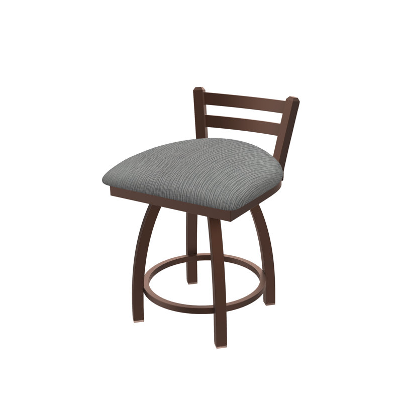 Tabouret de coiffeuse Jackie, Tissu-graphique alpin, Bronze