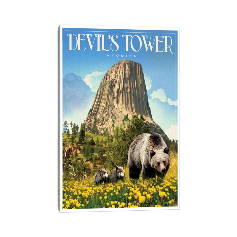 Devil's Tower - Wrapped Canvas Print