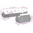 Vidaxl Garden Sofa Set Black, Cream White