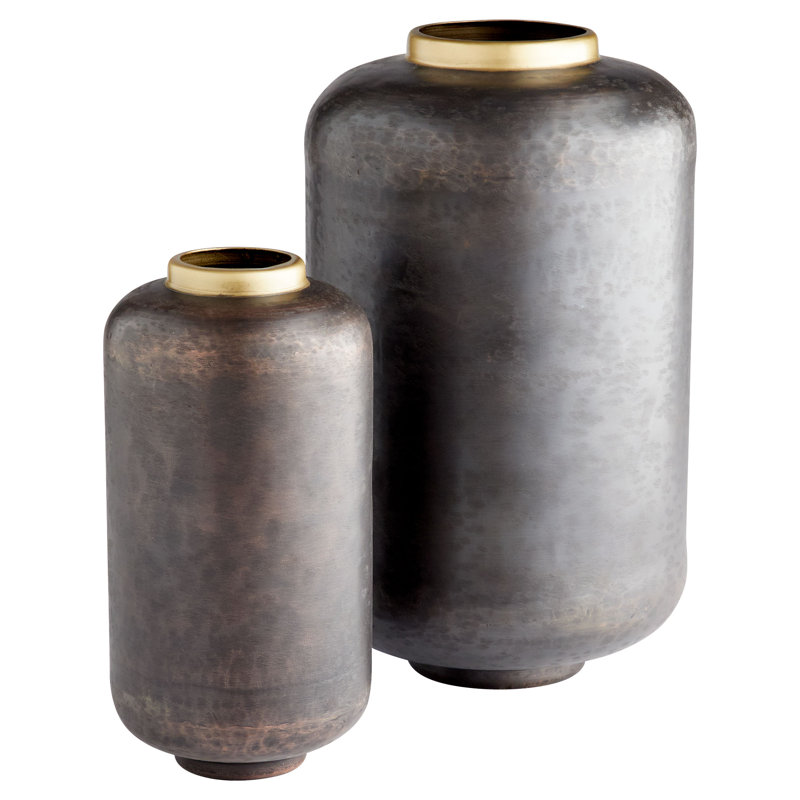Akita Handcrafted Ceramic Table Vase, 12" H x 6" W x 6" D