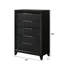 Ensemble de chambre à coucher moderne à panneau tapissier à DEL en noir-1639551145-1639551146