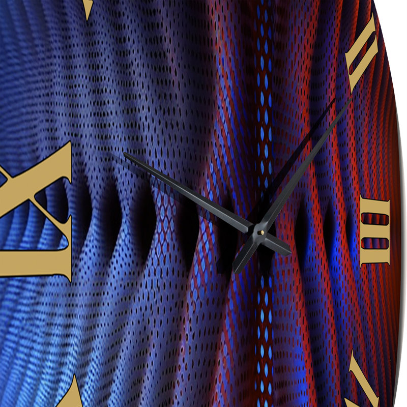 Ivy Bronx Portals Moire Futuristic Matrix IV - Modern Geometric Wall ...