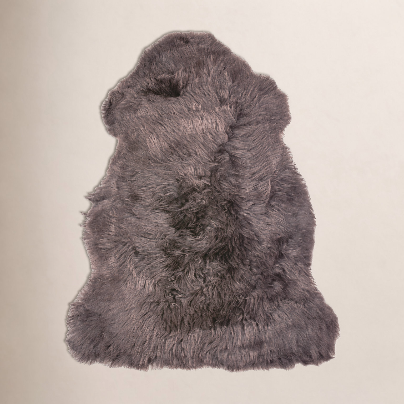 Izola Chocolate Handmade Sheepskin Rug, Novelty 2' x 3'