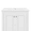 Ensemble de meuble-lavabo 24 po avec lavabo en céramique, armoire de rangement moderne avec 2 portes et tiroir, meuble-lavabo autoportant-121085757