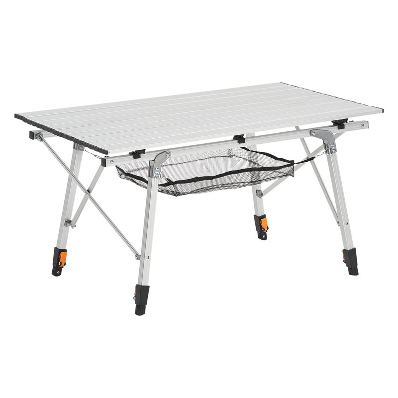 Couche de maille pliante en aluminium pour table de camping