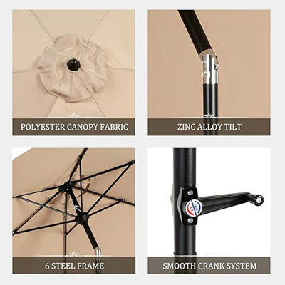 9Ft Market Sunbrella Umbrella