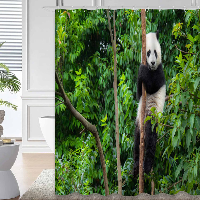 Rideau de douche Panda, 72" L x 84" W