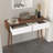 Modern Entryway Table with Carved Panel Drawers, Console Table with Storage Space and Wood Legs