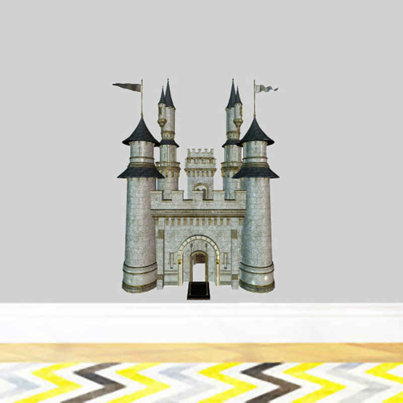 Décalcomanie murale castle real life, H 24 po x l 18 po