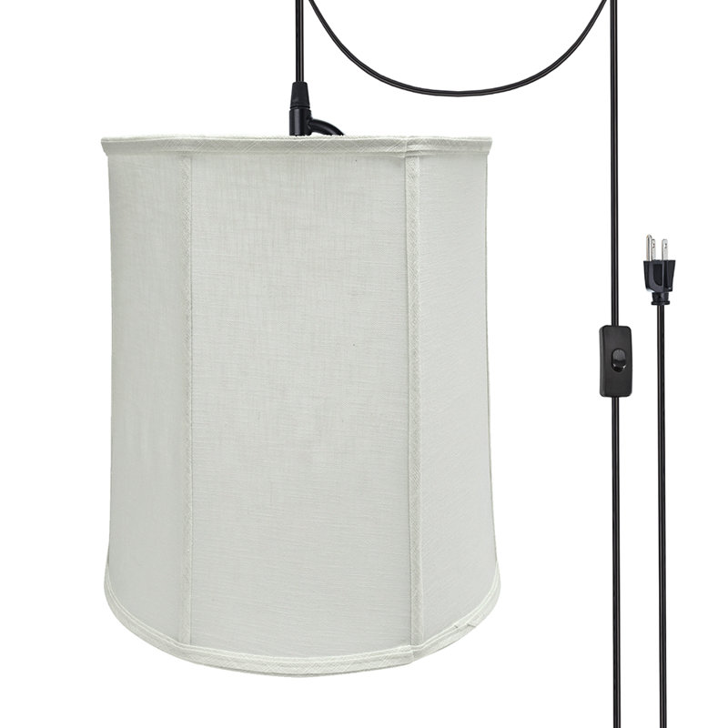 Borica 1 - Light Black Single Pendant, Off White