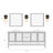 1-Light Black & Gold Wall Sconce with Clear Glass for Kitchen & Bedroom