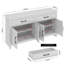 Limestone 4 Door 2 Drawer Multifunctional Sideboard-112369032