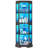 Corner Display Cabinet with Glass Doors, Corner Cabinet with 3 Color LED Lights