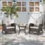 Ensemble de chaises berçantes en osier pour l'extérieur Tonry-88366727-88366728