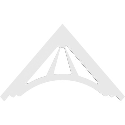 Stanford Signature Urethane Gable Pediment, Primed Tan